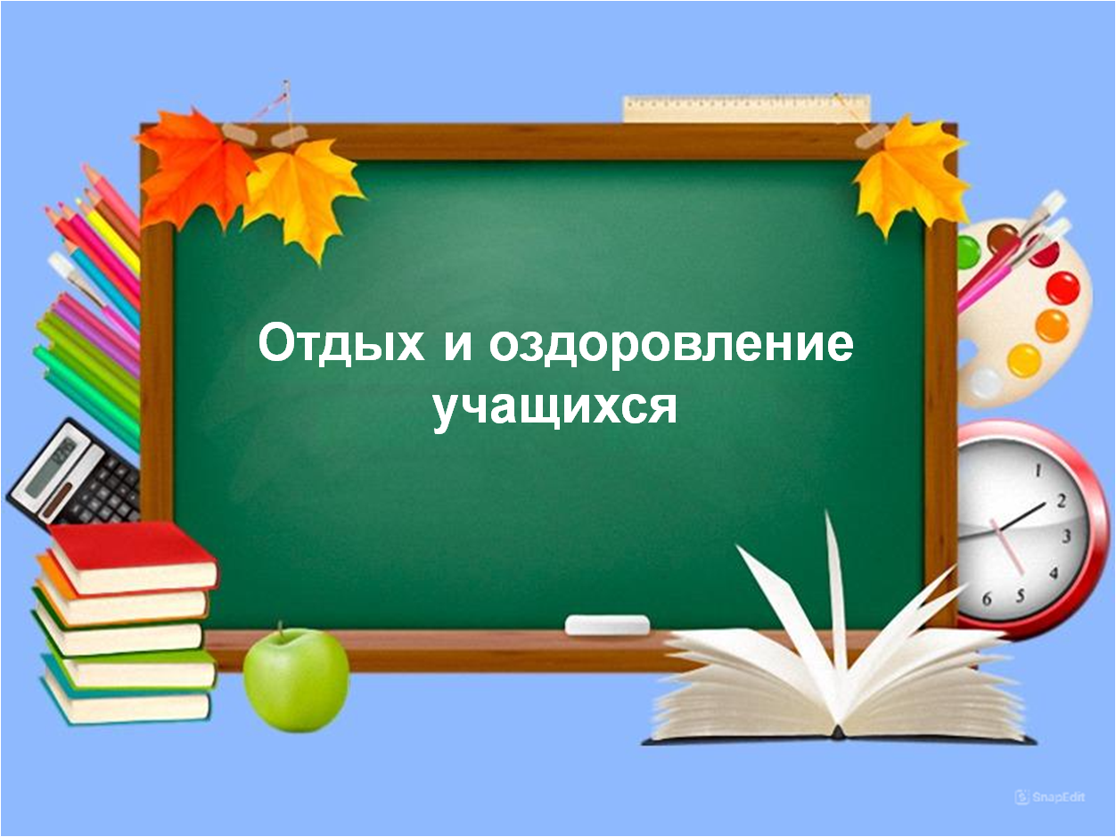 Отдых и оздоровление учащихся.