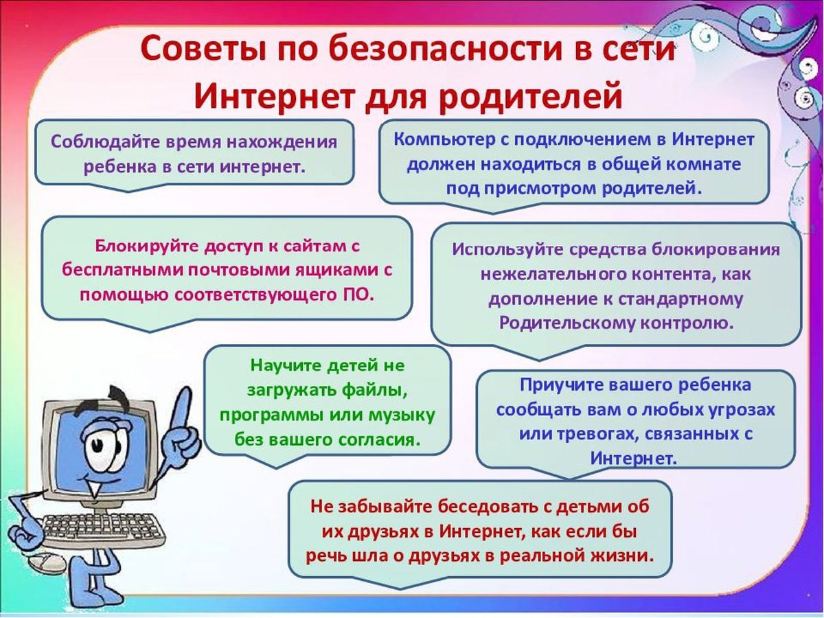 Памятка для родителей &amp;quot;По осуществлению контроля за поведением детей в сети Интернет, социальных сетях и мессенджерах&amp;quot;.